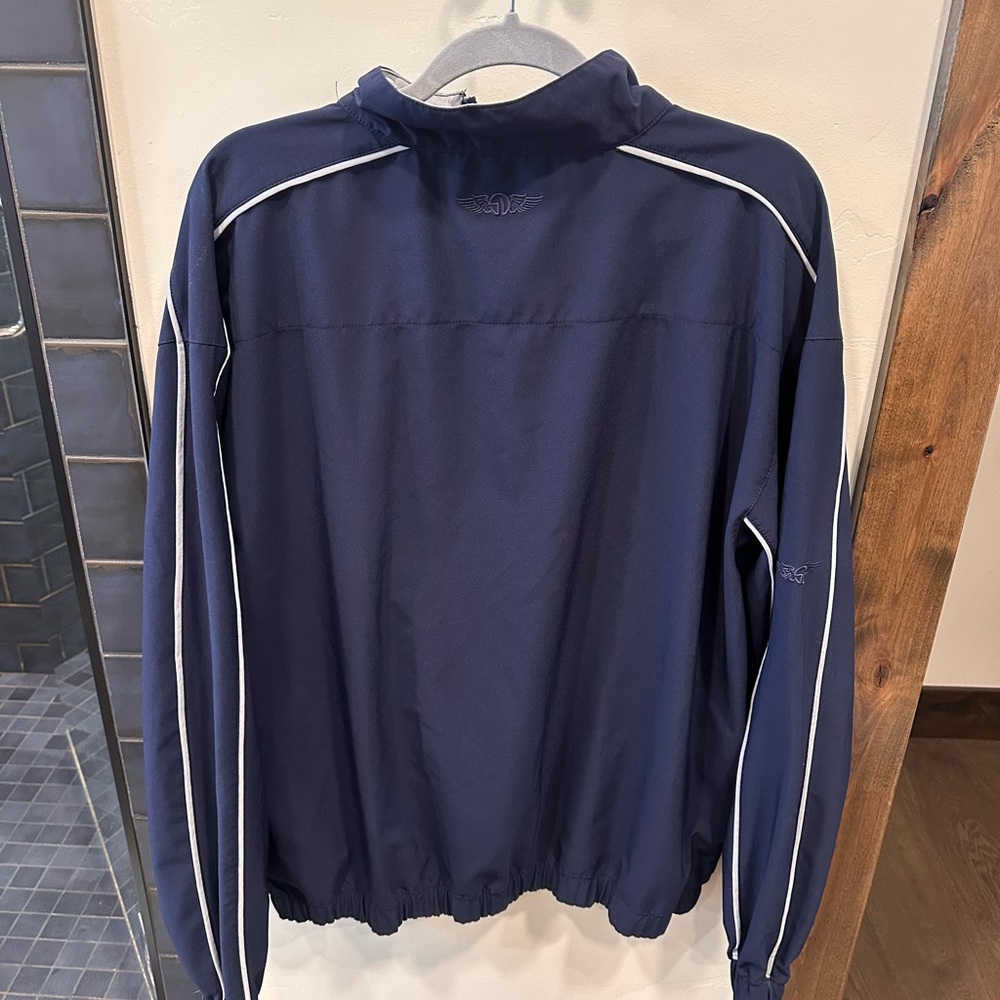 Straight Down Navy Wind Breaker Jacket - image 3